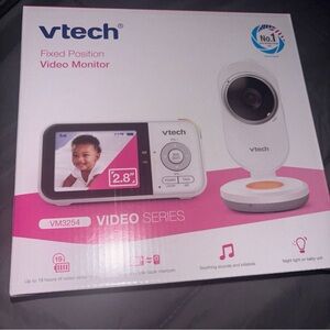 VTech VM3254 Fixed Position Video Monitor - White & Pink